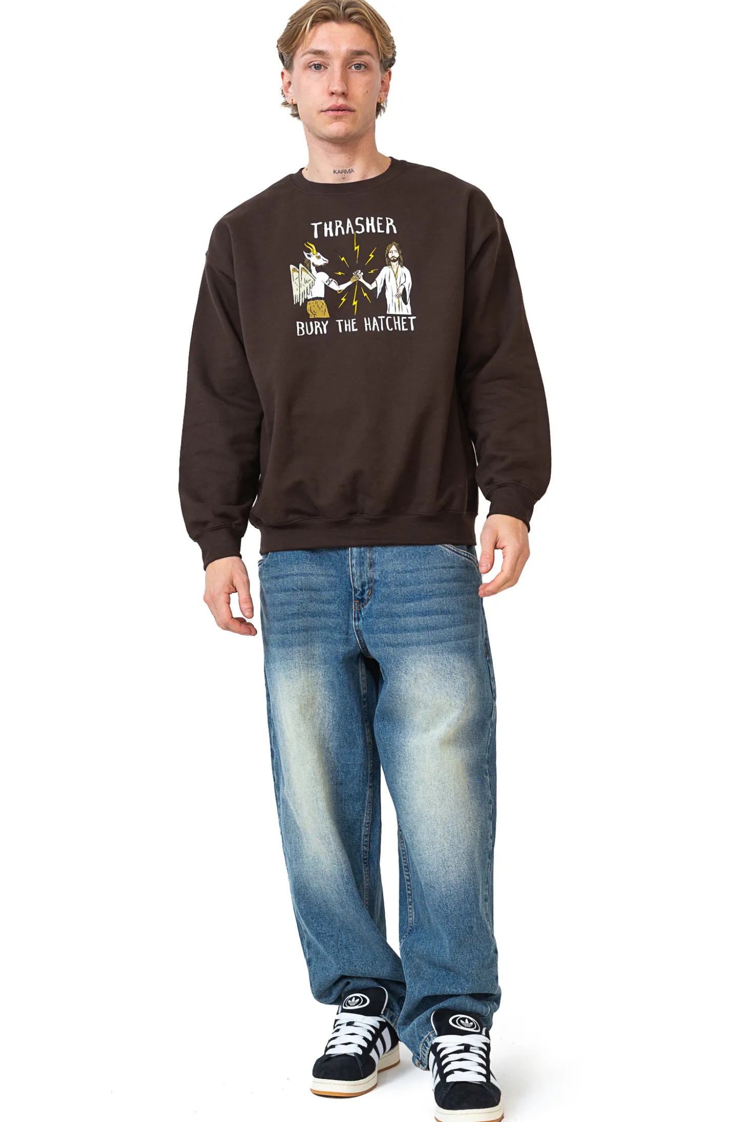 Bluza Bez Kaptura Thrasher x Toy Machine B.T.H.