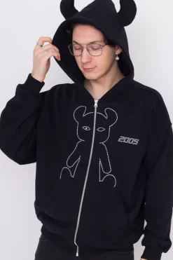 Bluza Rozpinana 2005 Studded Horned Lucy Zip Hoodie