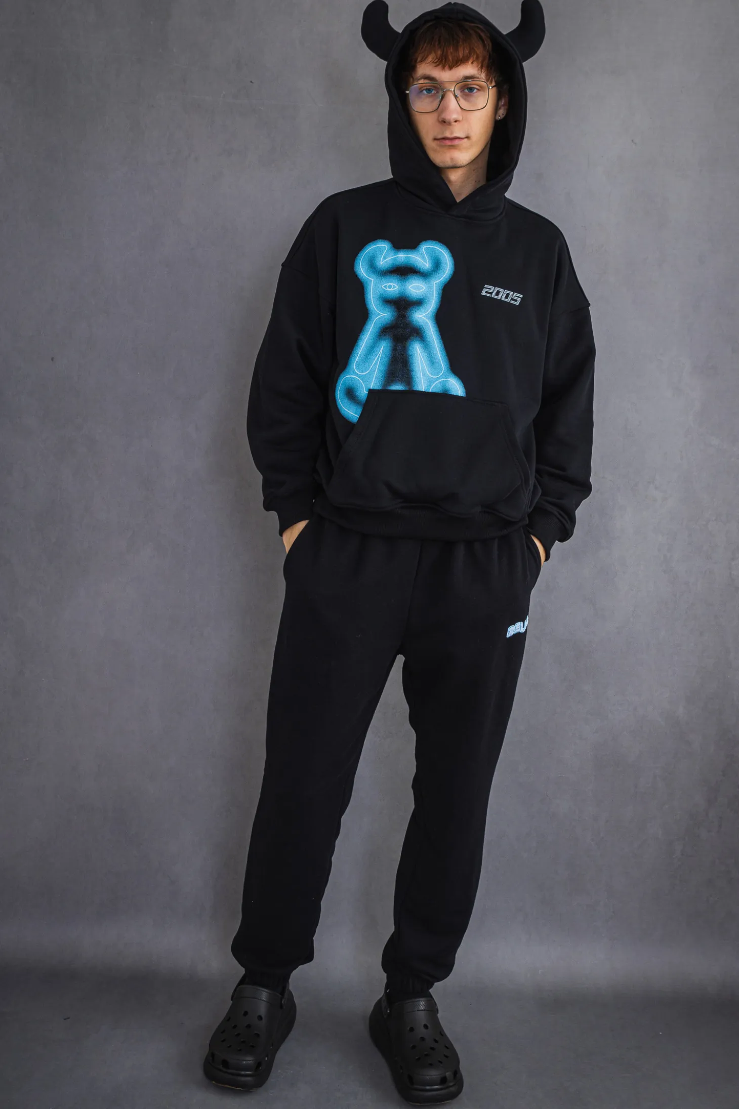 Bluza Z Kapturem 2005 Airbrushed Horned