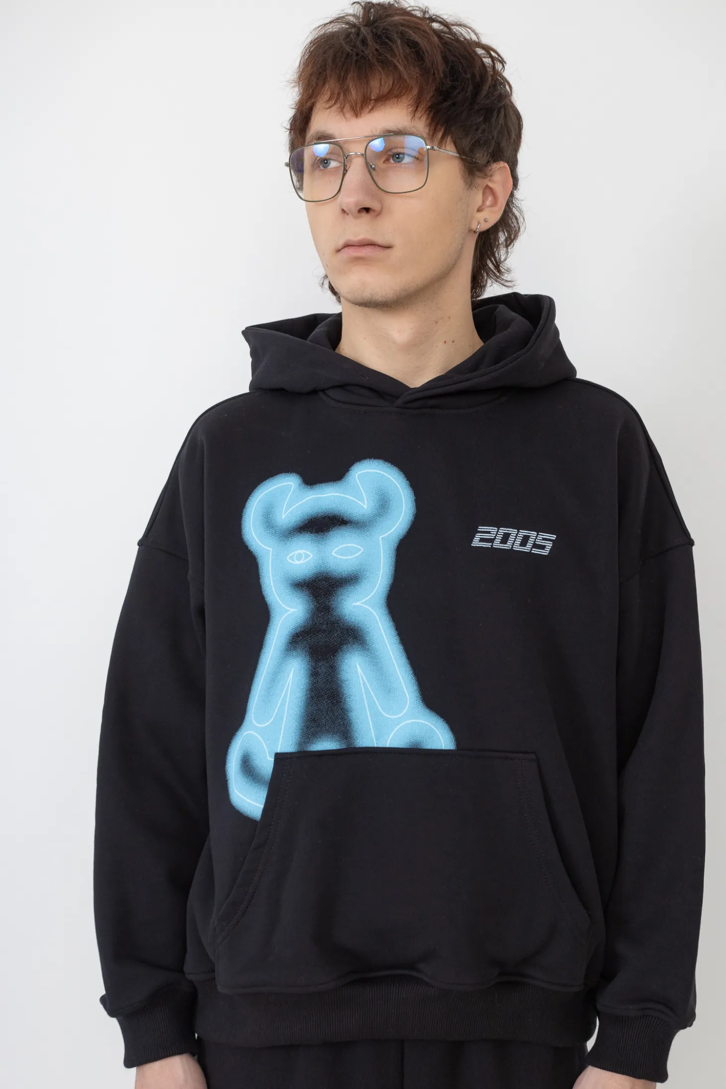 Bluza Z Kapturem 2005 Airbrushed Horned