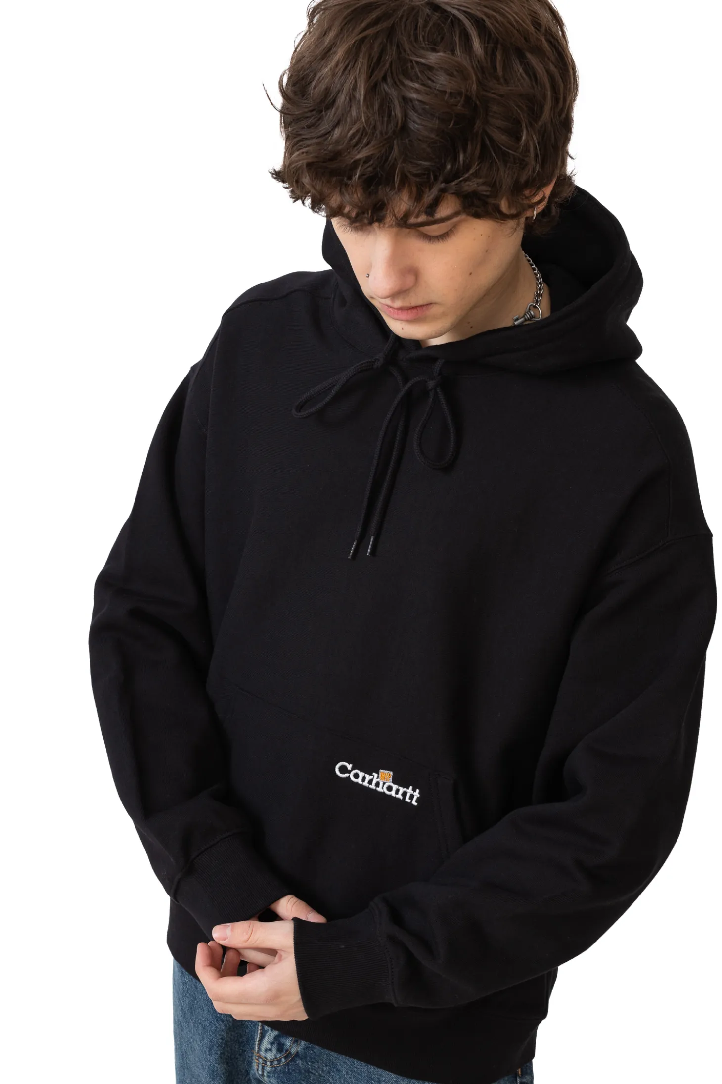 Bluza Z Kapturem Carhartt WIP Label Script