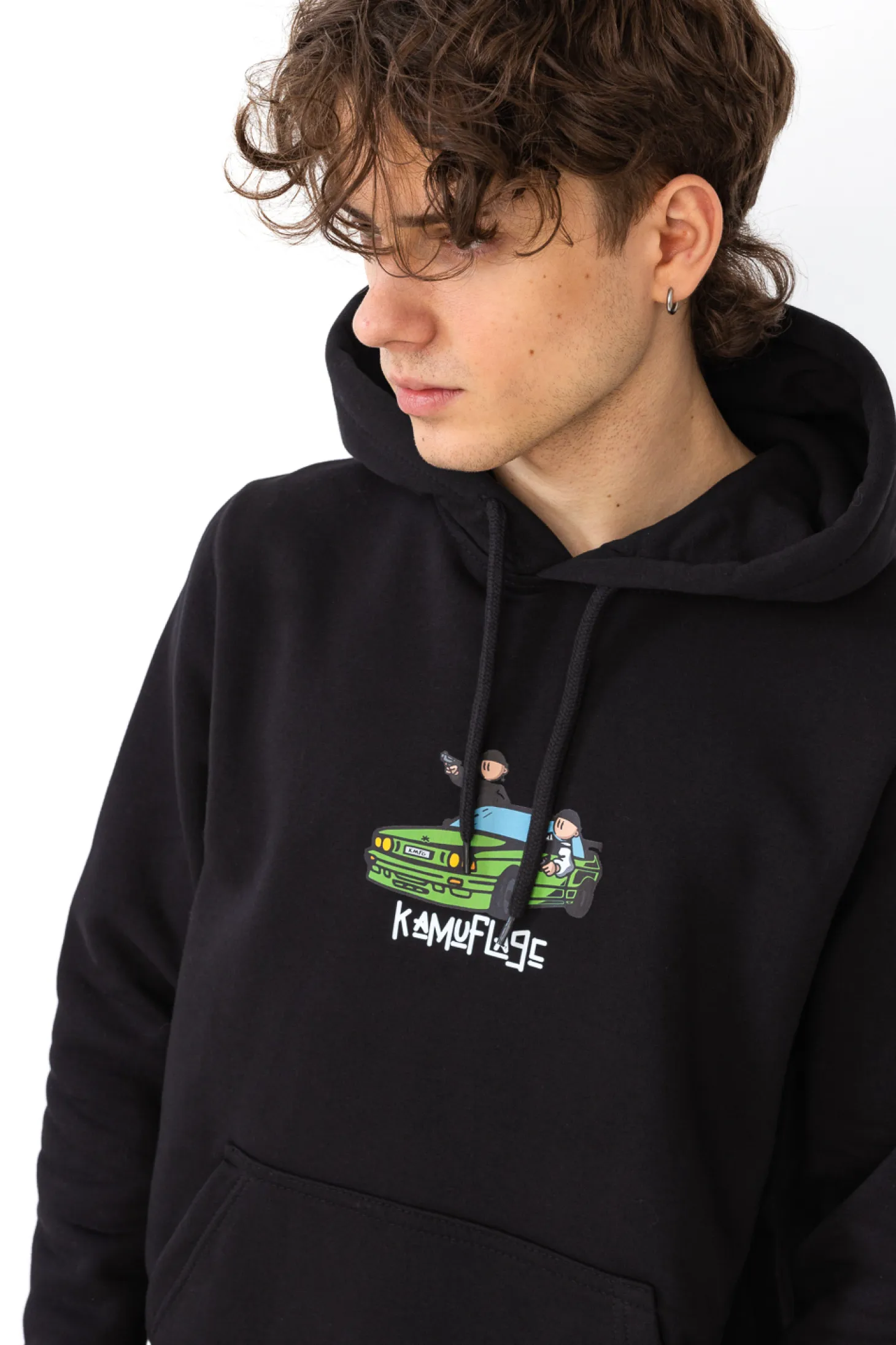 Bluza Z Kapturem Kamuflage Pull Up