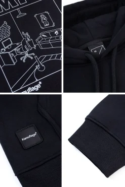 Bluza Z Kapturem Kamuflage Lägenhet