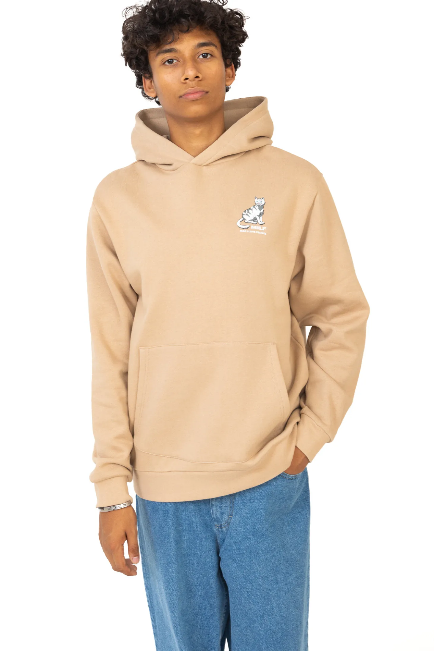 Bluza Z Kapturem Ripndip Man I Love Felines