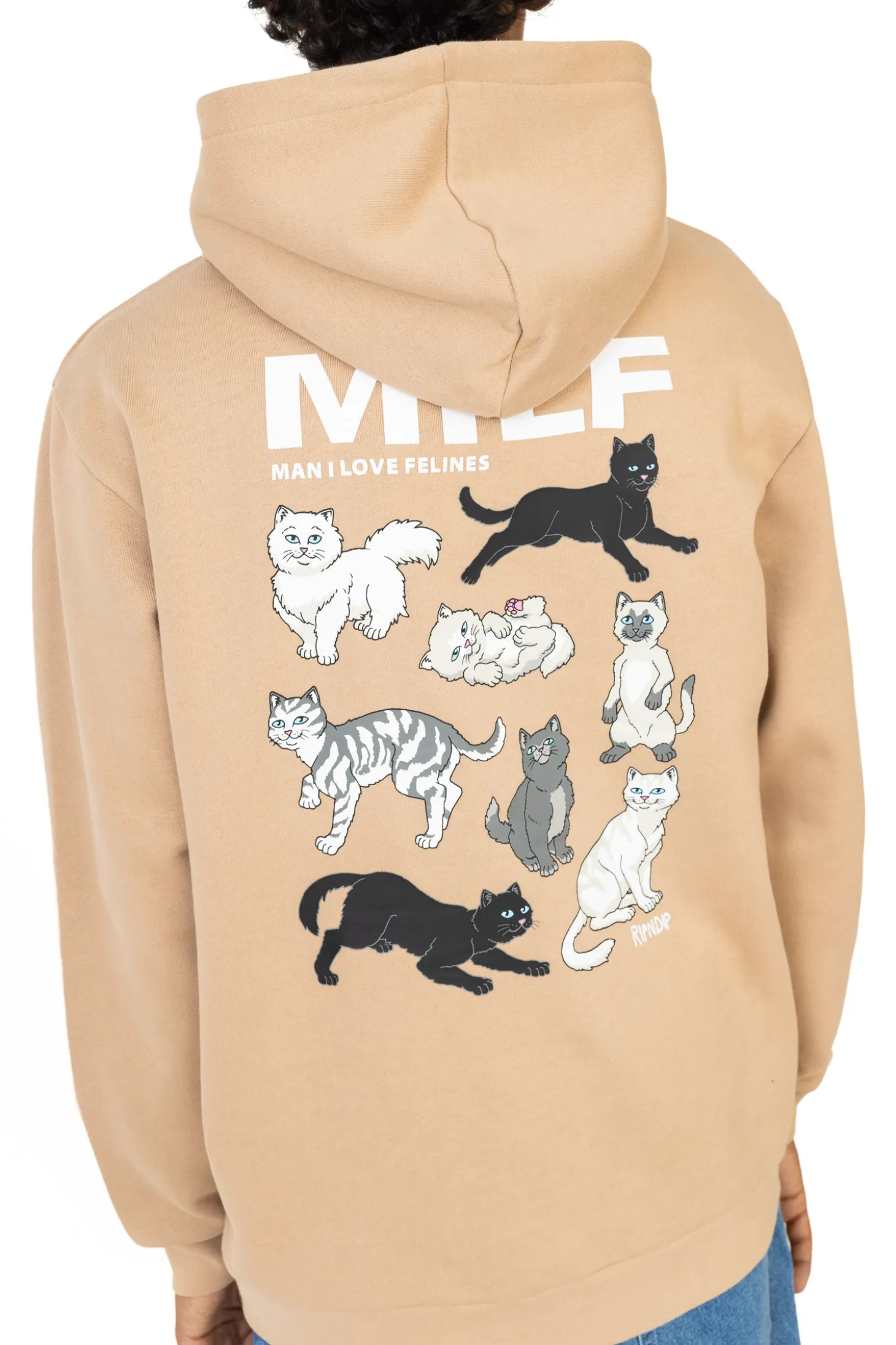 Bluza Z Kapturem Ripndip Man I Love Felines