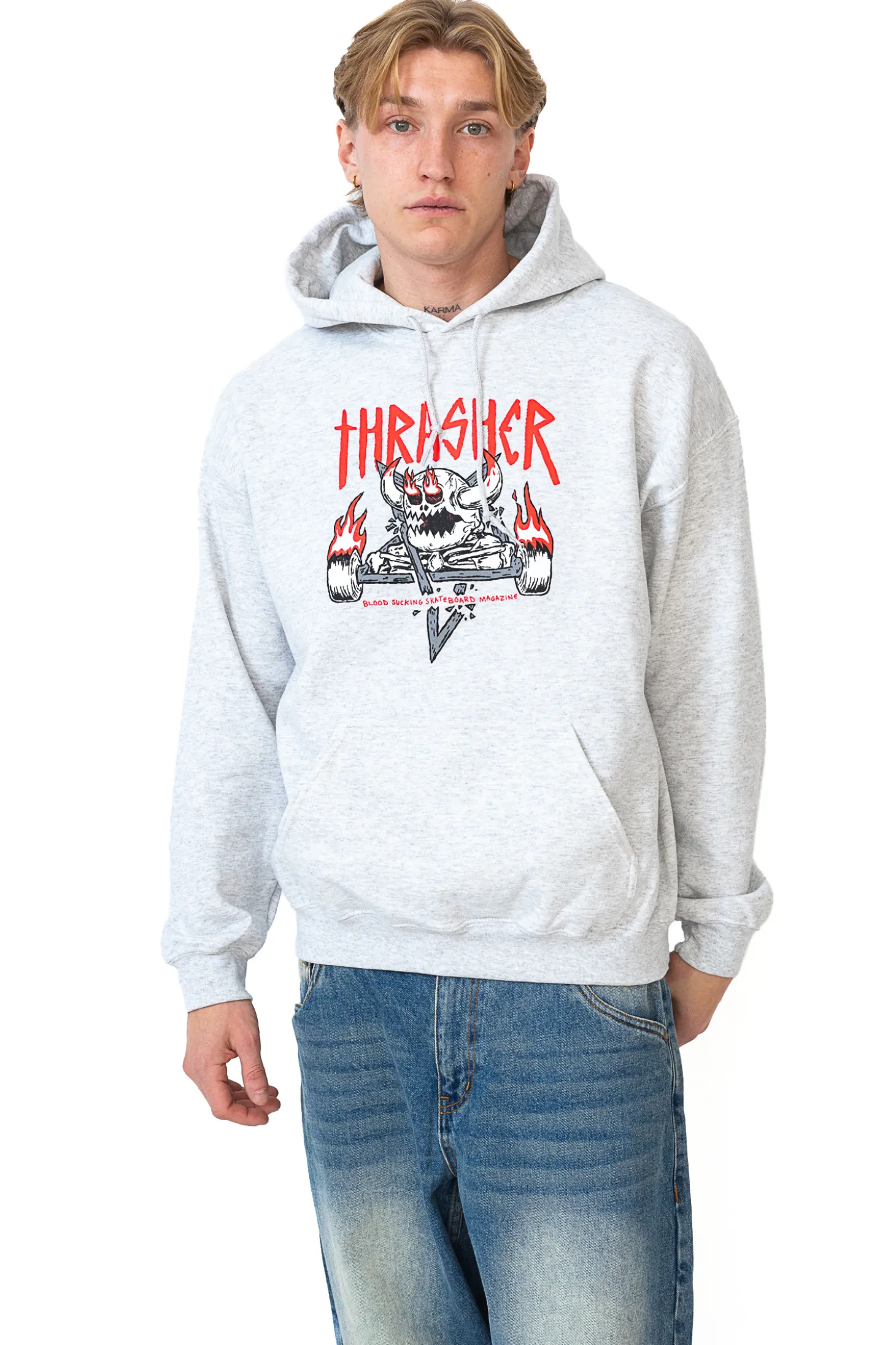 Bluza Z Kapturem Thrasher x Toy Machine Monster-Gram