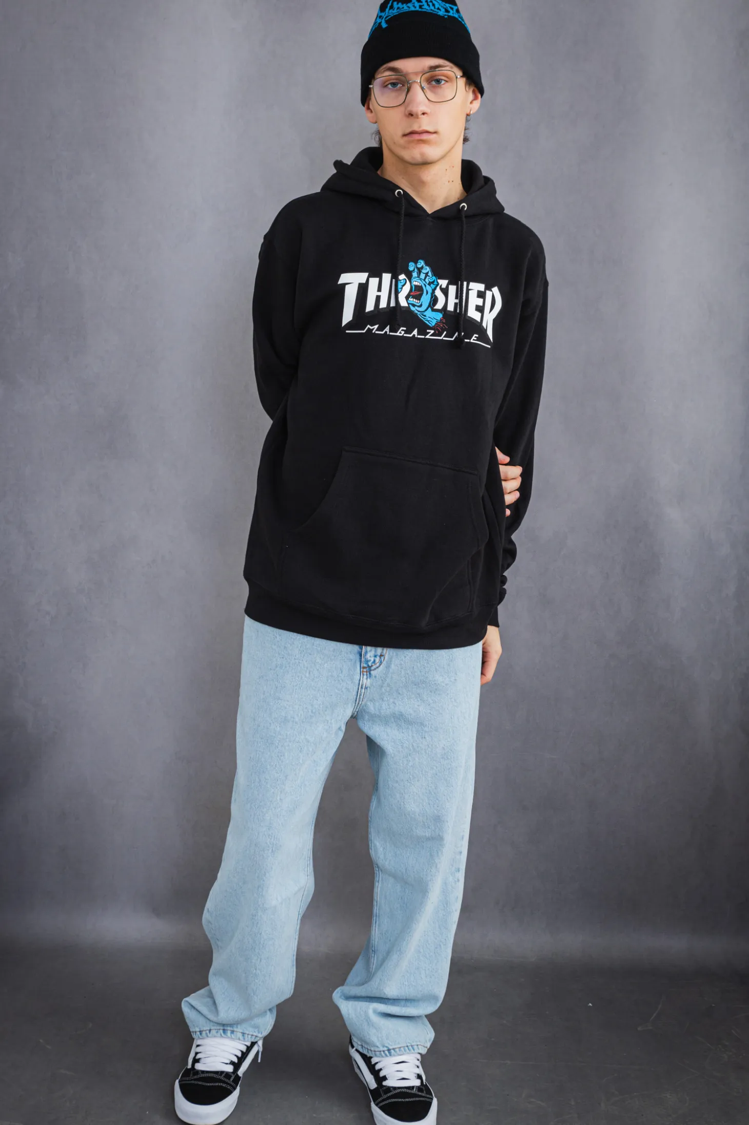 Bluza Z Kapturem Thrasher Screaming Logo Santa Cruz