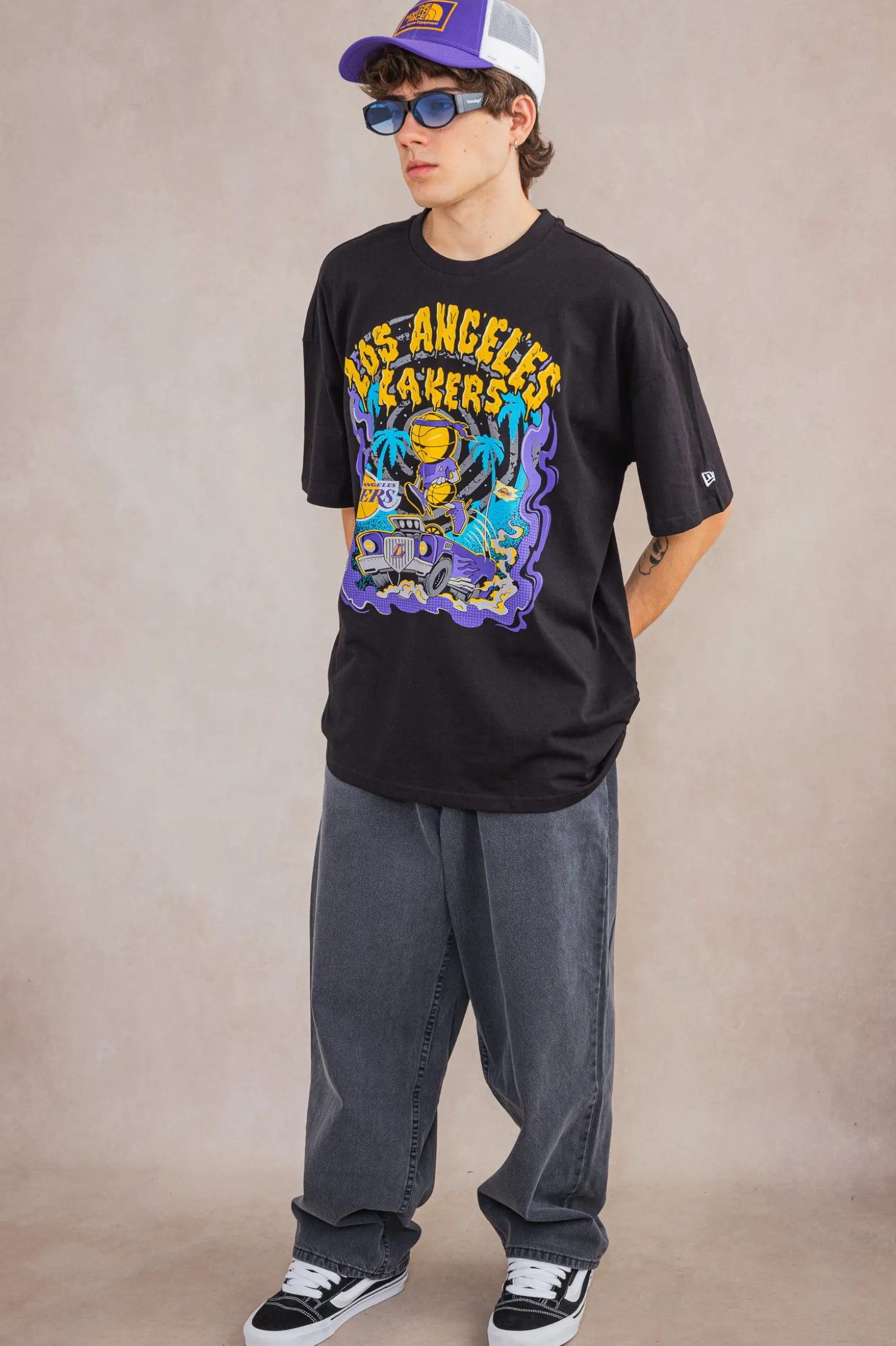 Koszulka New Era LA Lakers Graphic Drop Shoulder