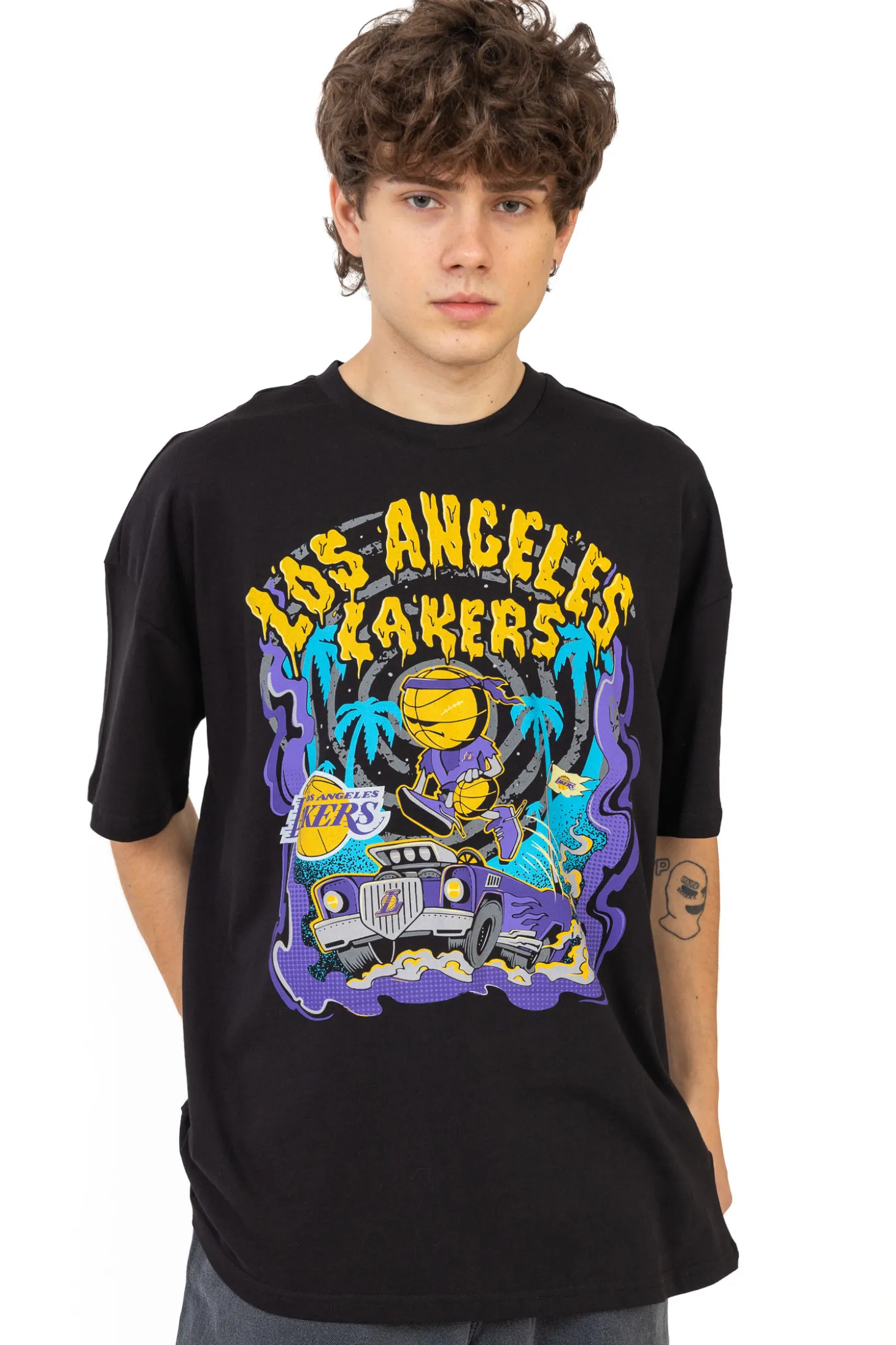 Koszulka New Era LA Lakers Graphic Drop Shoulder