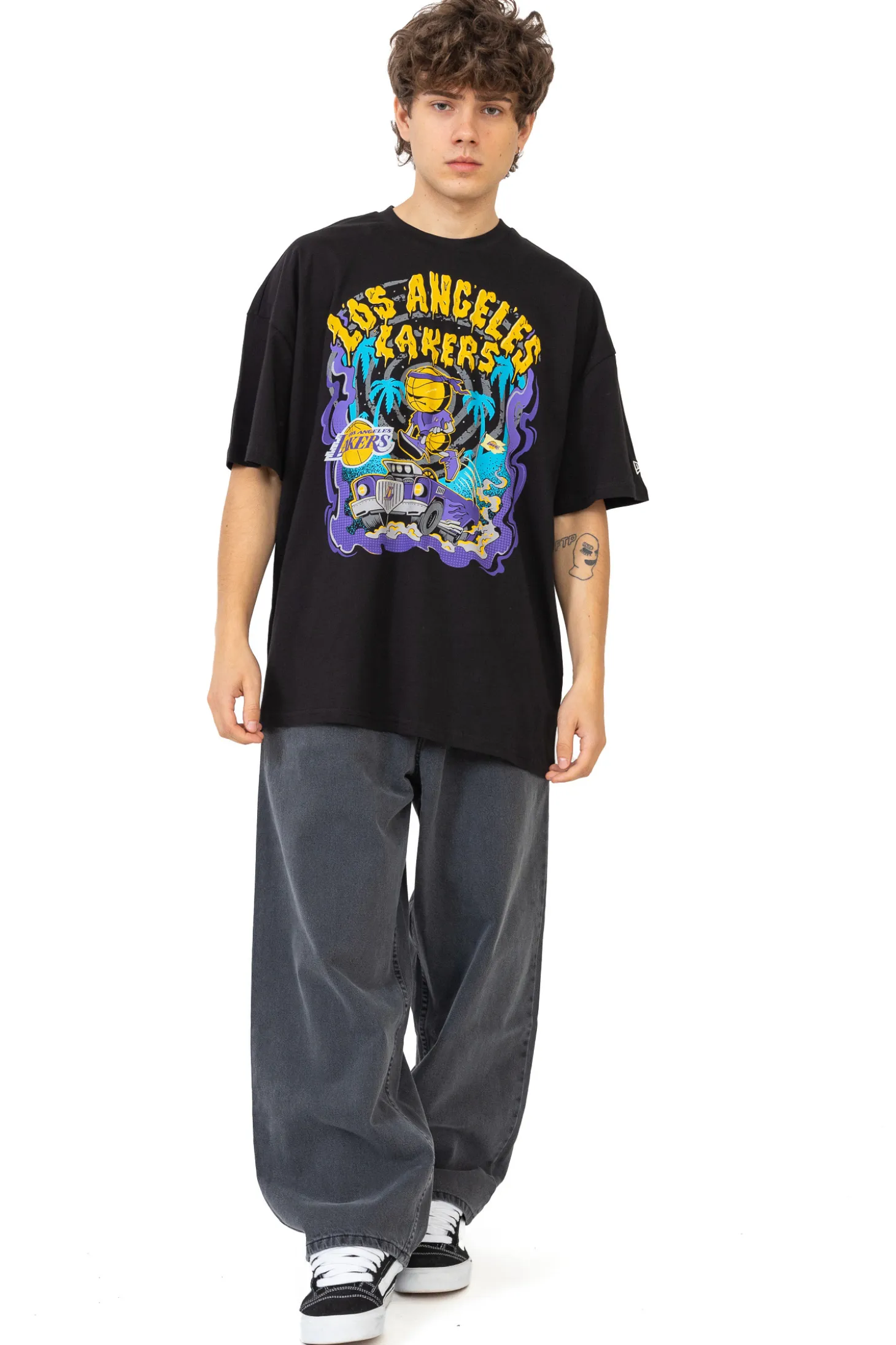 Koszulka New Era LA Lakers Graphic Drop Shoulder