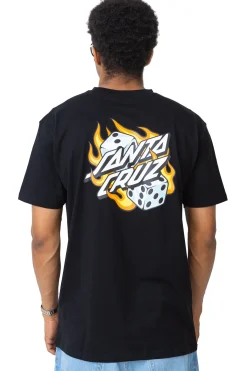 Koszulka Santa Cruz Flaming Dice Dot Chest