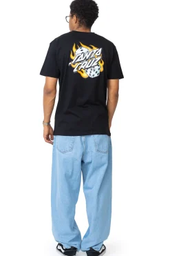 Koszulka Santa Cruz Flaming Dice Dot Chest