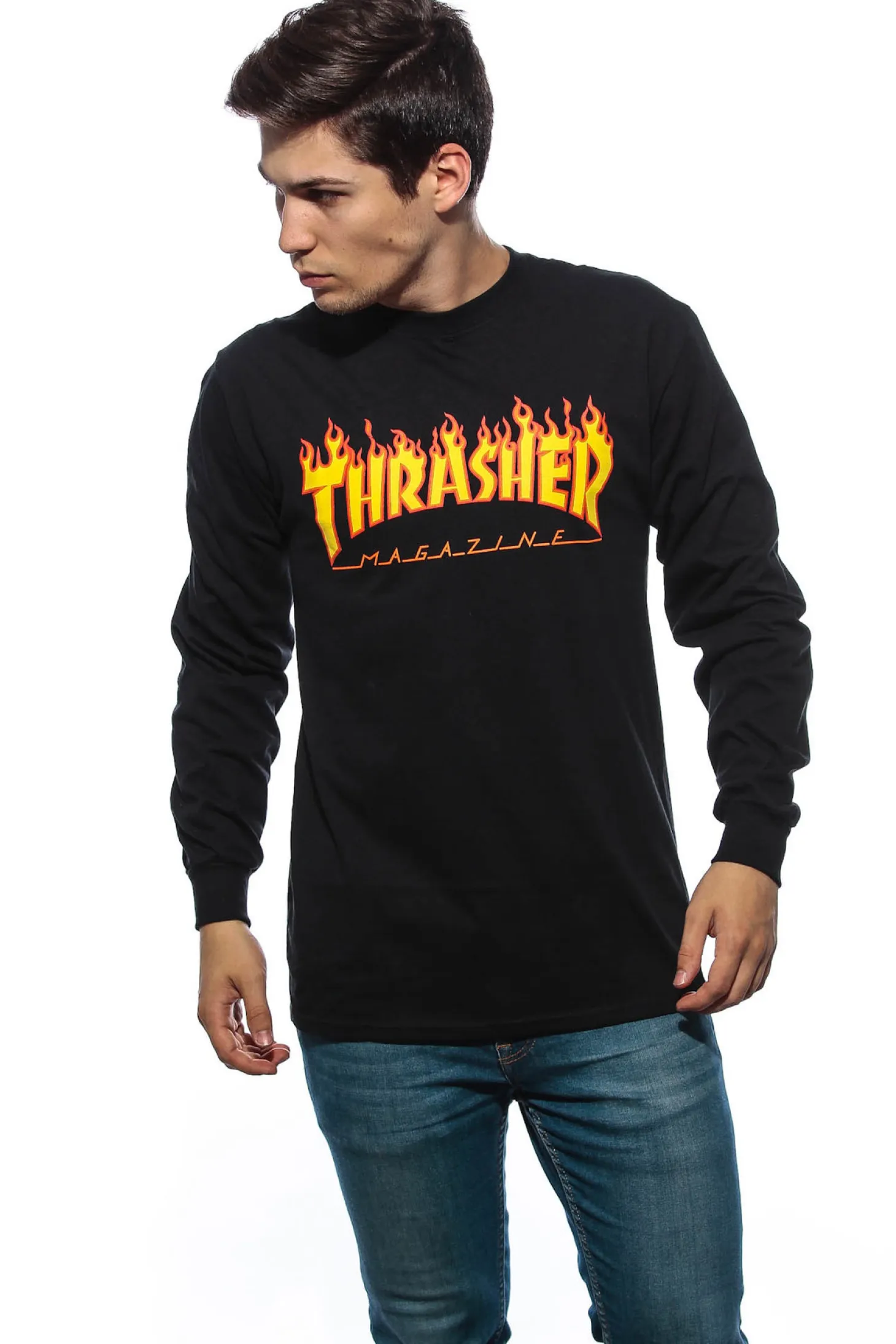 Longsleeve Thrasher Flame Logo