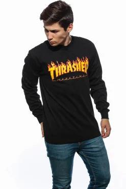 Longsleeve Thrasher Flame Logo