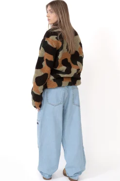 Spodnie Kamuflage Way Too Big Double Knee