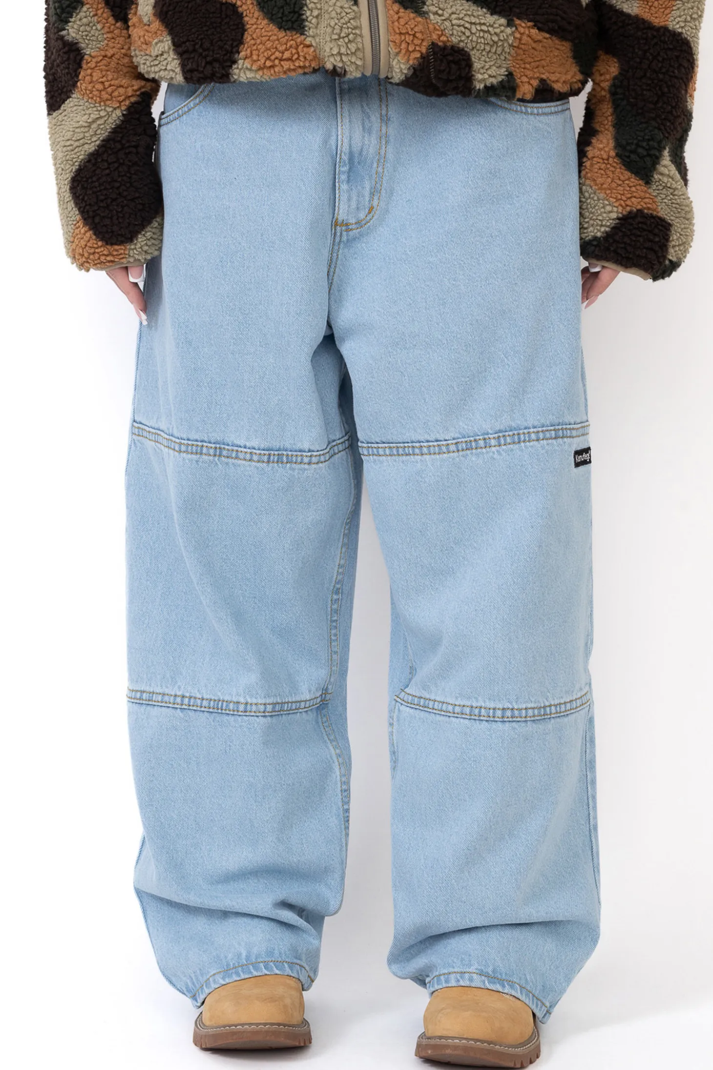 Spodnie Kamuflage Way Too Big Double Knee